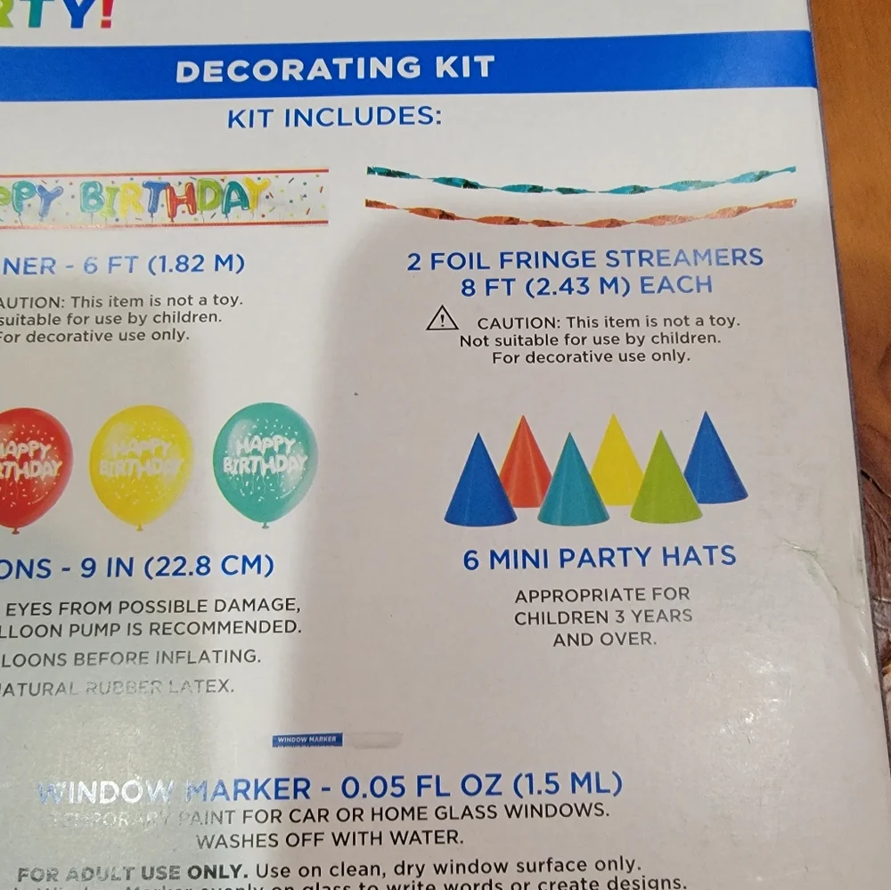 321 Party‎ Decorating Kit